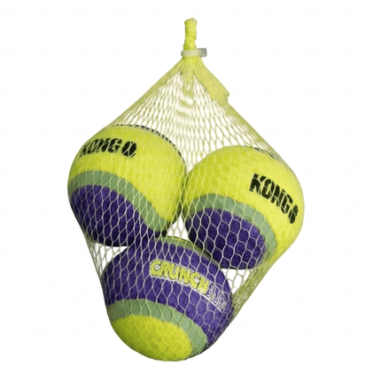 Buddy Pet dog KONG CrunchAir Tennis Ball Dog Toy Multipack Yellow And Purple