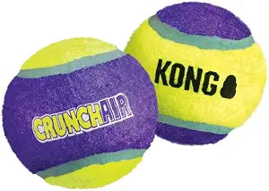 Buddy Pet dog KONG CrunchAir Tennis Ball Dog Toy Multipack Yellow And Purple