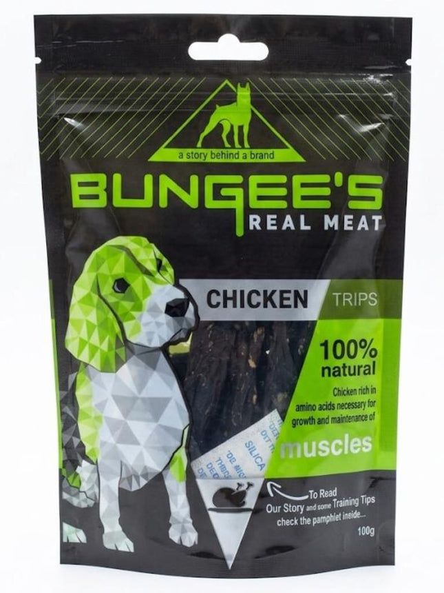 Bungee's Dog Bungee's Chicken Strip Dog Treats 100 gr