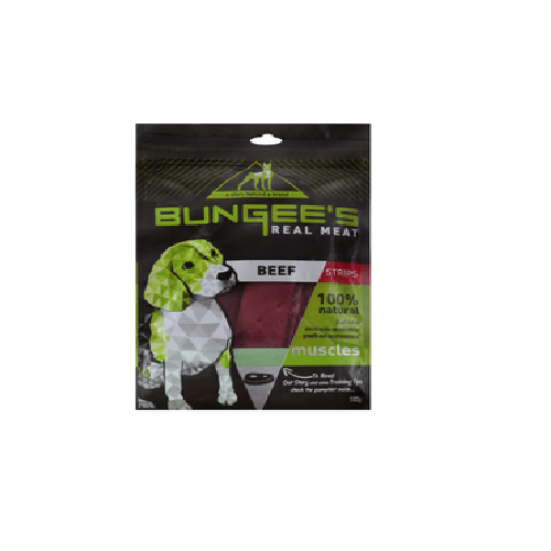 Bungee's Dog Bungee's Treats For Dog Real Meat Beef Strips 100 gr