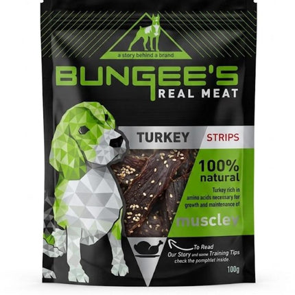 Bungee's Dog Bungee's turkey Strip Dog Treats 100 gr