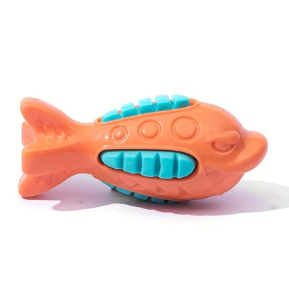 Senye orange and gray Fish Shaped Squeaky Dog Toy