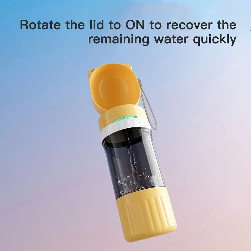Portable pet water bottle and food container 400 ml