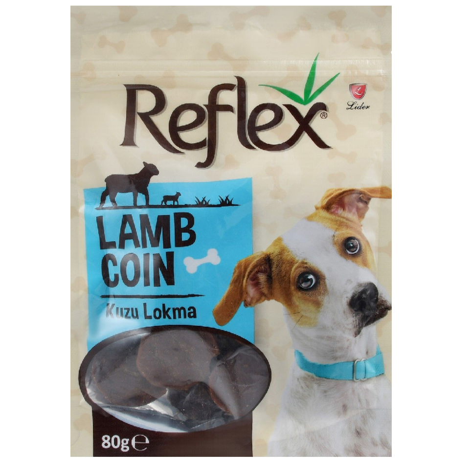 Reflex Lamb Coin Dog Treats 80 gr