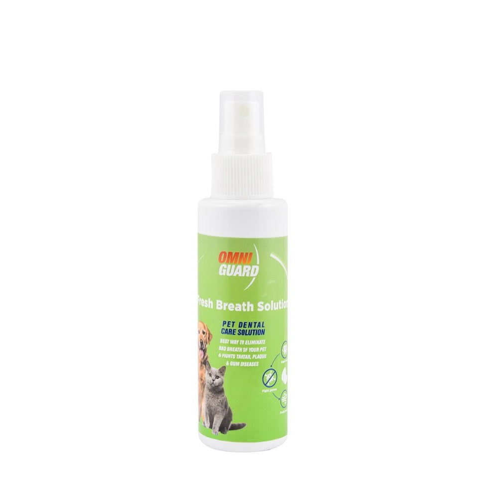 Omni Guard Fresh Breath Pet Oral Solution Spray 120 ml