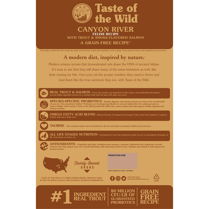 Taste of the Wild Cat Taste of the Wild Canyon River Dry Cat Food with Trout and Smoked Salmon 2 kg