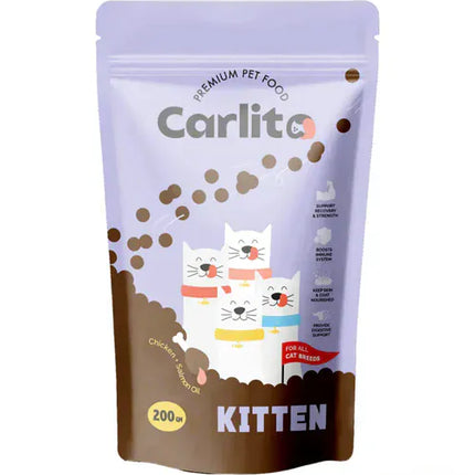 Carlito Cat Carlito dry food for Kitten Cat 200 Gm