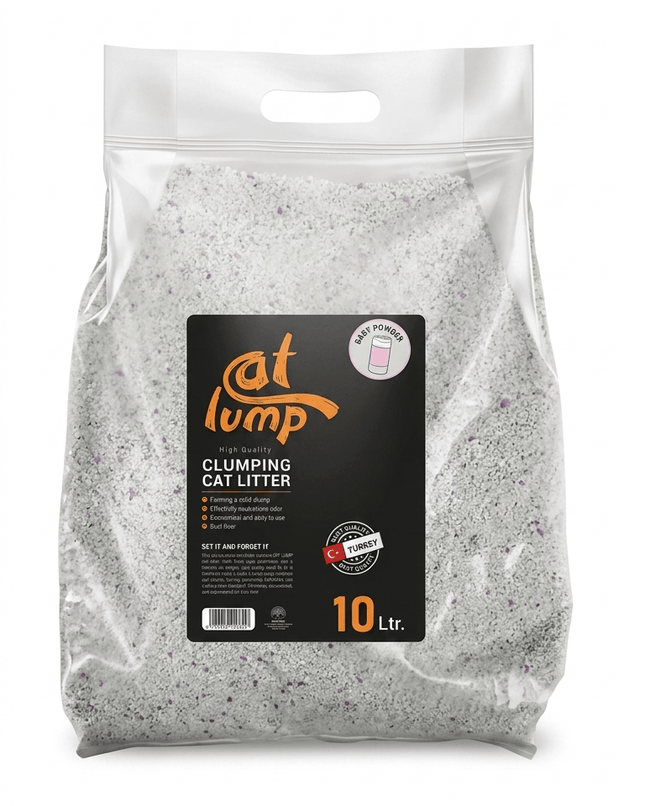 Cat Lump Cat Litter Cat Lump Premium Clumping Cat Litter Baby Powder Scent 10L