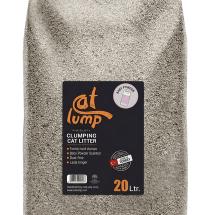 Cat Lump Cat Litter Cat Lump Premium Clumping Cat Litter Baby Powder Scent 20L