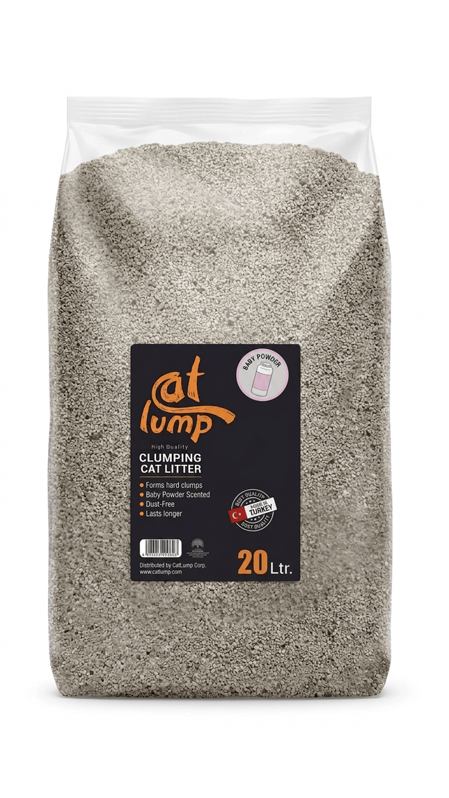 Cat Lump Cat Litter Cat Lump Premium Clumping Cat Litter Baby Powder Scent 20L