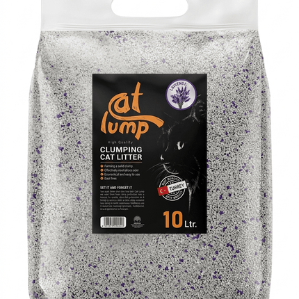 Cat Lump Cat Litter Cat Lump Premium Clumping Cat Litter Lavender Scent 10L