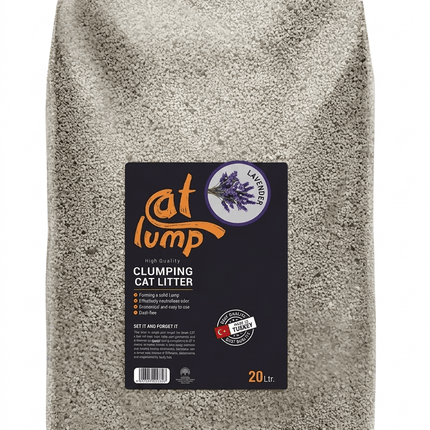 Cat Lump Cat Litter Cat Lump Premium Clumping Cat Litter Lavender Scent 20L
