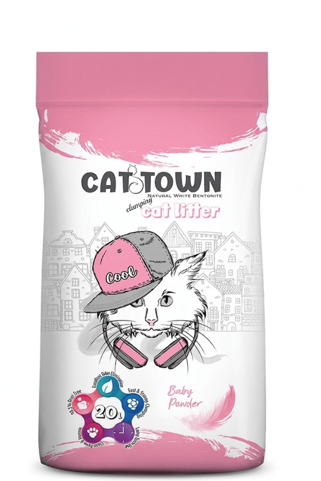 Cat Town Cat Cat Town Baby Powder Scented Litter 20 L