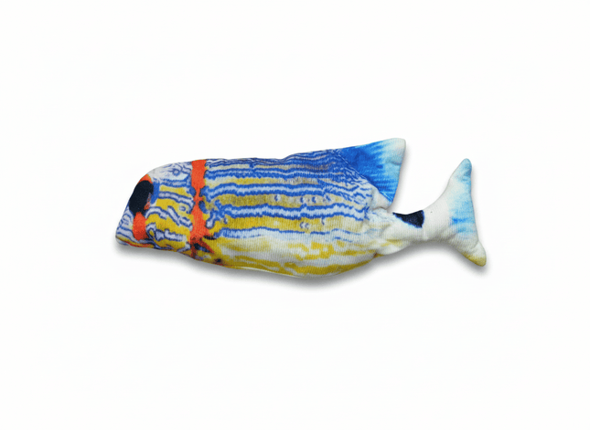 Cat Toy Cat Crazy Fish Toy Usb Blue