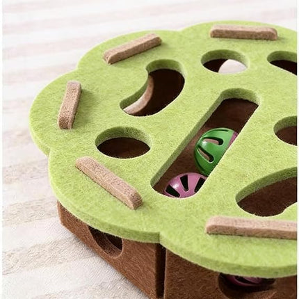Cat Toy Cat Interactive Cat Puzzle Toy with Rolling Balls