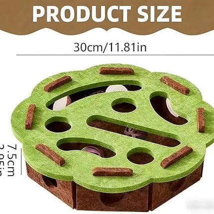 Cat Toy Cat Interactive Cat Puzzle Toy with Rolling Balls