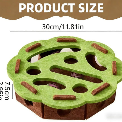 Cat Toy Cat Interactive Cat Puzzle Toy with Rolling Balls
