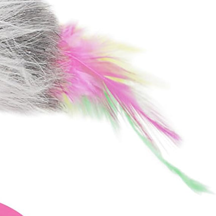Cat Toy Cat Interactive Cat Toy Tumbler with Mouse and Feather
