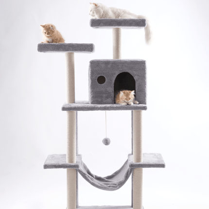 Cat Tree Cat Cat Tree Platform With Indoor Scratches And Posts Large