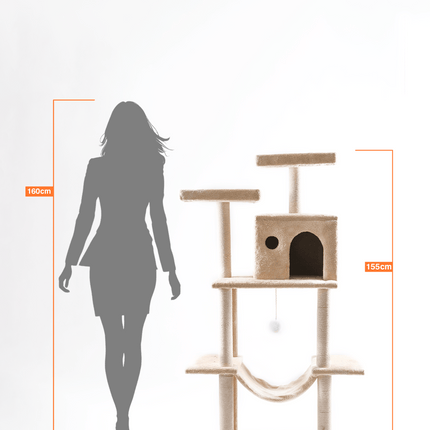 Cat Tree Cat Cat Tree Platform With Indoor Scratches And Posts Large