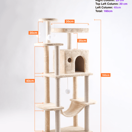 Cat Tree Cat Cat Tree Platform With Indoor Scratches And Posts Large