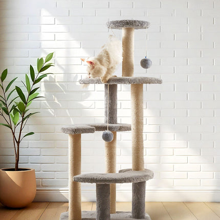 Cat Tree Cat Cat Tree Platform With Indoor Scratches And Posts medium