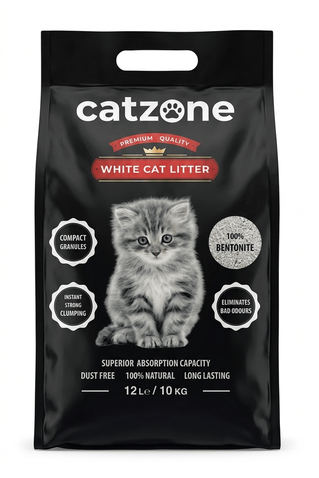 CAT ZONE Cat Catzone Premium White Bentonite Cat Litter 10kg