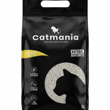 Catmania Cat Catmania Lemon Scented Bentonite Cat Litter 5 Liters Perfectly Clumping