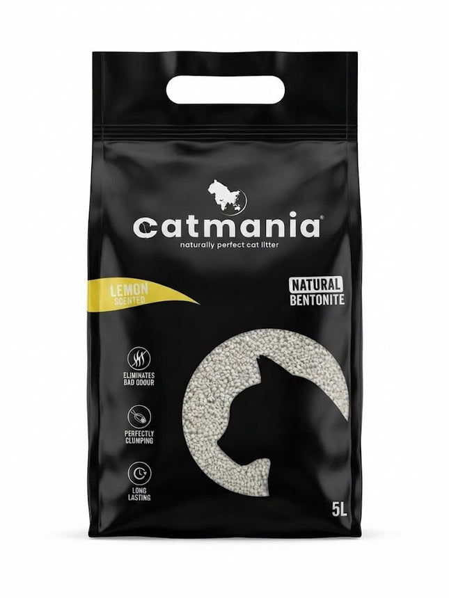 Catmania Cat Catmania Lemon Scented Bentonite Cat Litter 5 Liters Perfectly Clumping