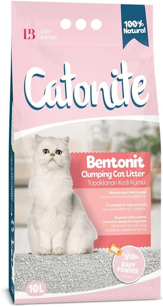Catonite Cat Catonite Natural Clumping Cat Litter Baby Powder Scent 10L