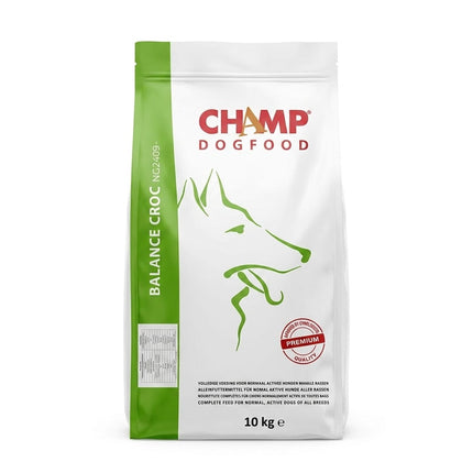 champ Dog Champ Balance Croc Dog Food 10KG Premium Complete Feed for Normal and Active Dogs of All Breeds