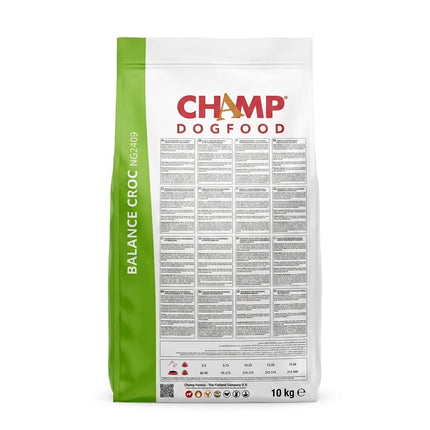 champ Dog Champ Balance Croc Dog Food 10KG Premium Complete Feed for Normal and Active Dogs of All Breeds