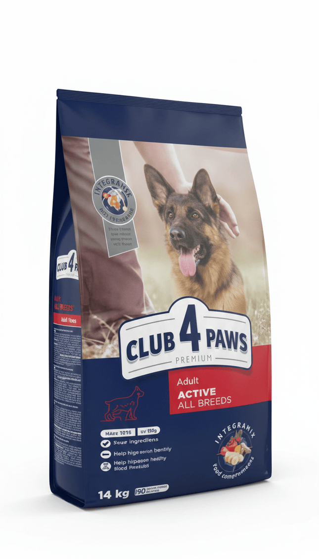 Club 4 Paws dog Club 4 Paws Adult Dry Dog Food for Active Dogs with Chicken 14 kg