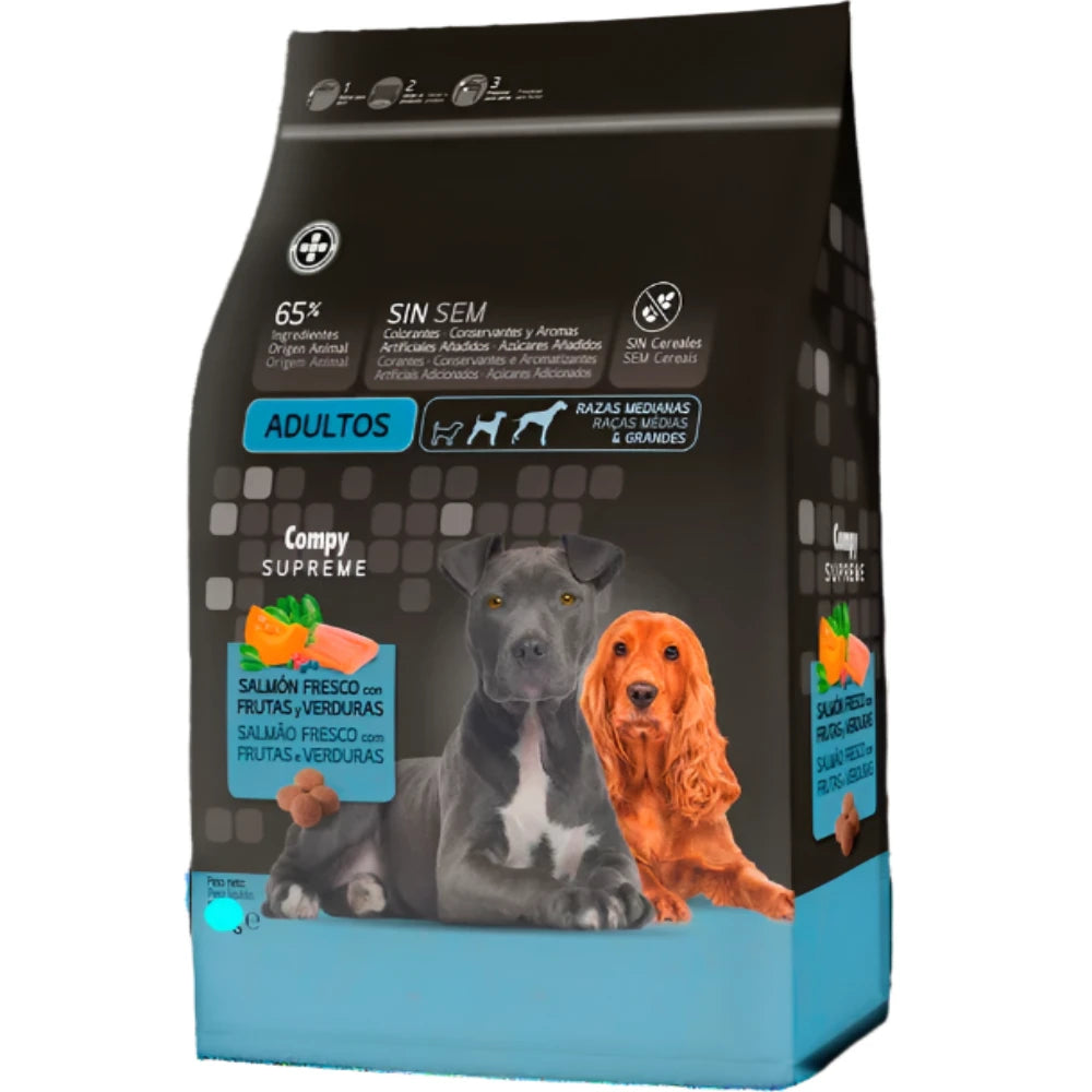 Compy GRAIN FREE for adult dogs with Salmon 10 kg