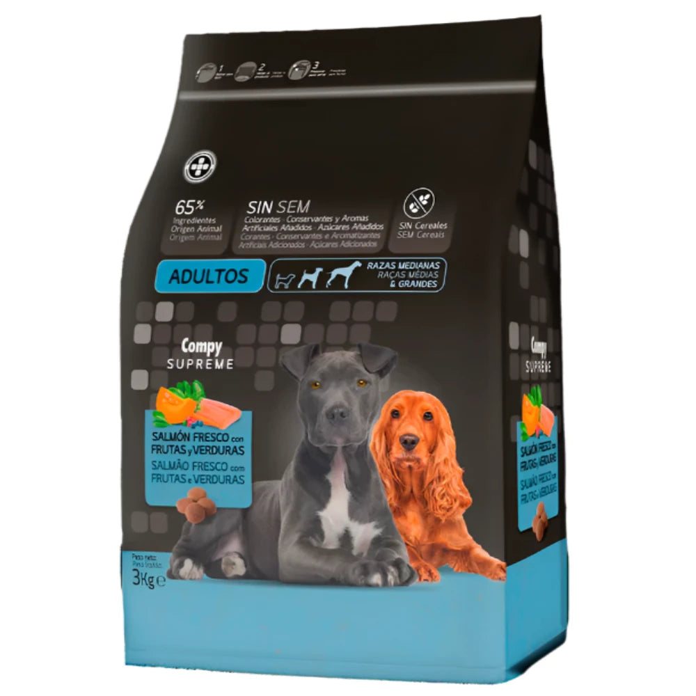 Compy GRAIN FREE for adult dogs with Salmon 3 kg