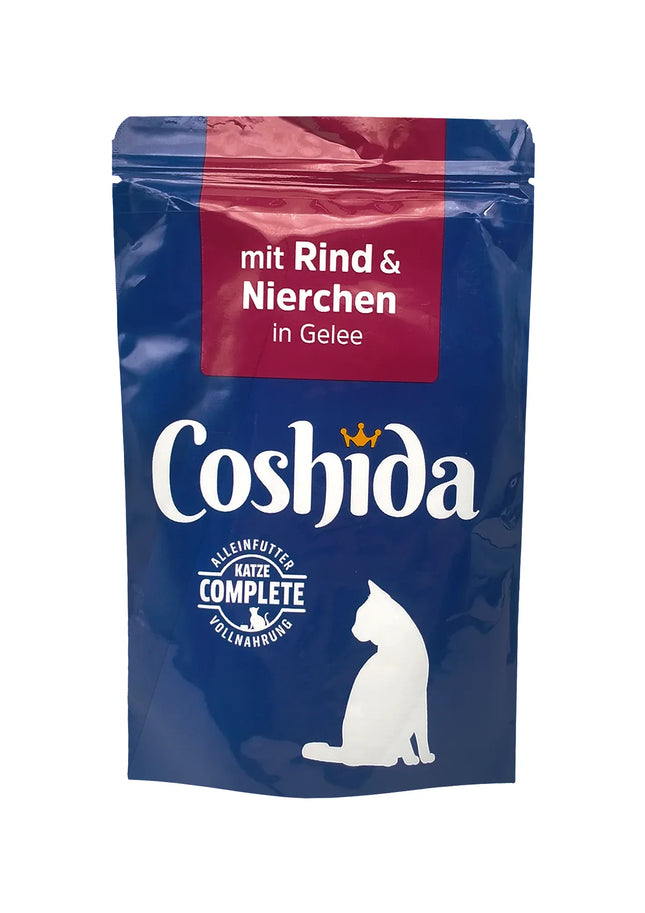 Coshida Cat Coshida Wet Food with Beef And Kidneys in Jelly for Adult Cats 100 gr