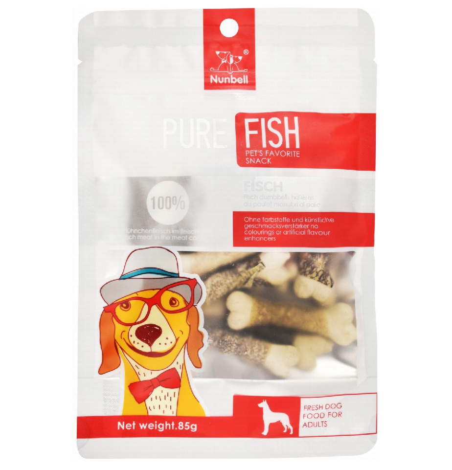 Nunbell Treats with Fish for Adult Dogs 85 gr