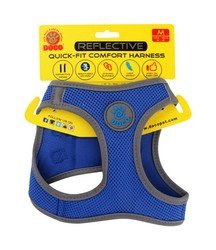 حزام كلب مريح سريع الارتداء عاكس باللون الأزرق المتوسط ​​من Doco مقاس 41 إلى 46 سم
