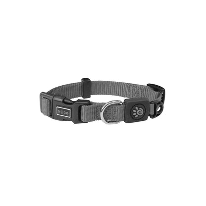 Doco XS Gray Nylon Dog Collar 21 to 30 in 1cm