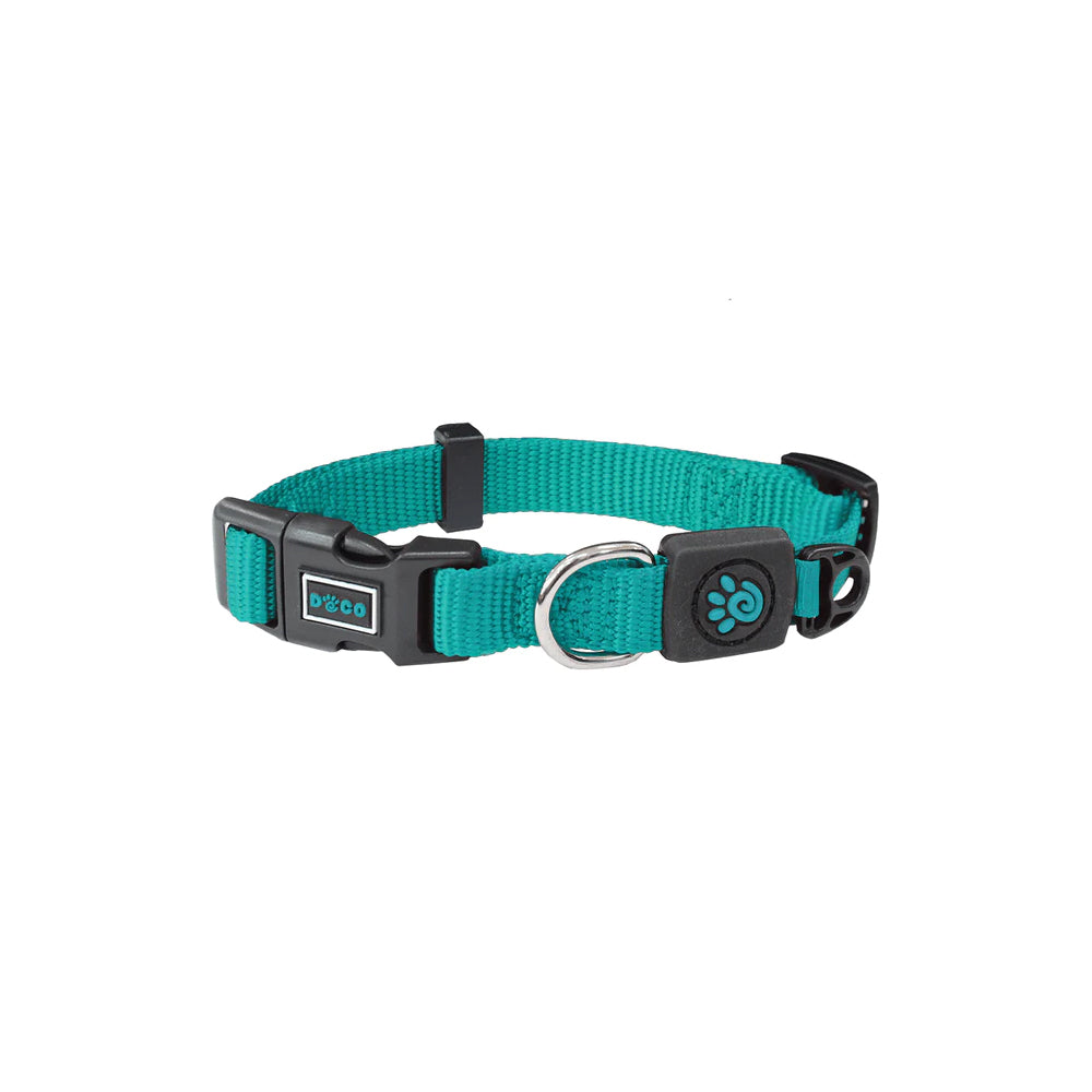 Doco XS Light Blue Nylon Dog Collar 15 to 25 in 1cm