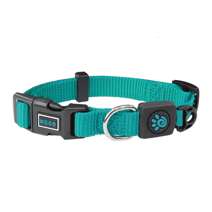 Doco XS Light Blue Nylon Dog Collar 15 to 25 in 1cm