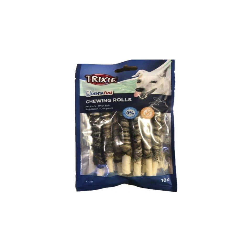 TRIXIE DENTAFUN Chewing 10 Rolls fish 75G