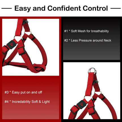 DOCO dog DOCO® Athletica Breathable Step-In Mesh Dog Harness Size Medium 2.5 × 53–77 cm Lime