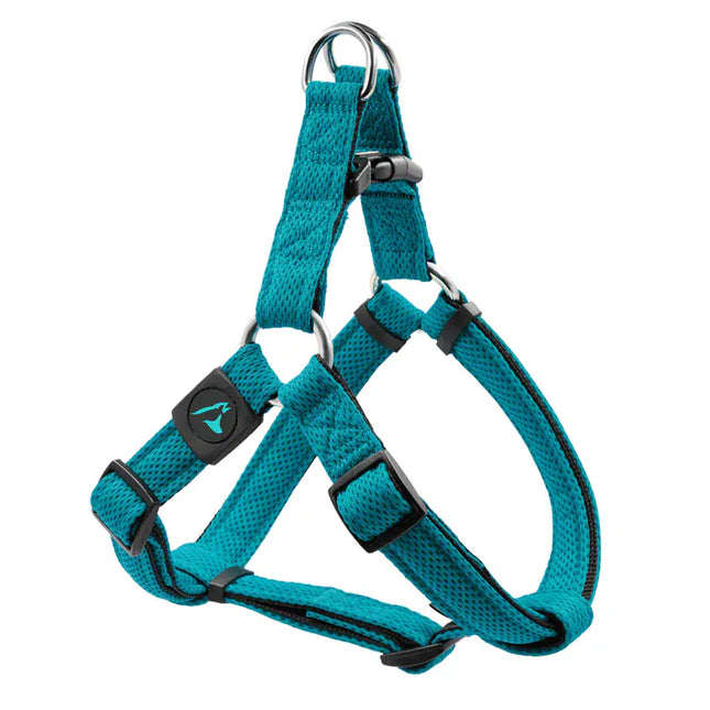 DOCO dog DOCO® Athletica Breathable Step-In Mesh Dog Harness Size Medium 2.5 × 53–77 cm Turquoise