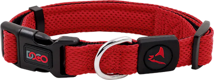 DOCO Dog DOCO Athletica Medium red Mesh Dog Collar 34 to 49 in 2.5 cm