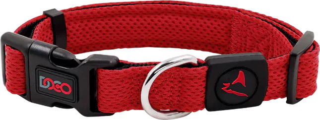 DOCO Dog DOCO Athletica Medium red Mesh Dog Collar 34 to 49 in 2.5 cm