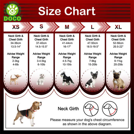DOCO dog DOCO Athletica Quick Fit V Mesh Reflective Harness X Large