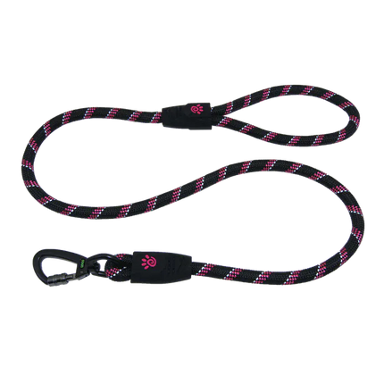 DOCO Dog DOCO Black and Pink Reflective Rope Dog Leash 150 in 0.8cm