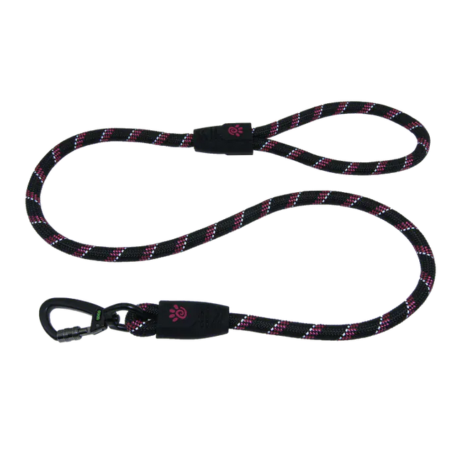 DOCO Dog DOCO Black and Purple Reflective Rope Dog Leash 150 in 0.8cm
