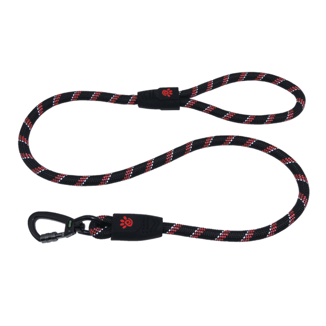 DOCO Dog DOCO Black and Red Reflective Rope Dog Leash 150 in 1.3cm